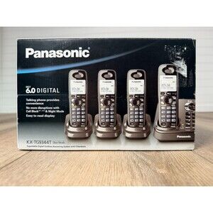 Panasonic 6.0 Digital Cordless Answering - 4 Handsets and Chargers KX-TG9344T